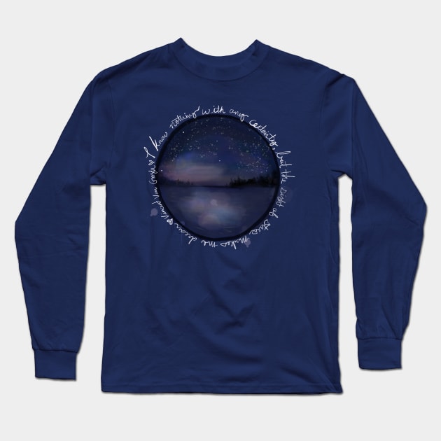 The sight of stars makes me dream Long Sleeve T-Shirt by Aloe Artwork